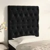 Image de vidaXL Têtes de lit 2 pcs Noir 80x7x78/88 cm Velours