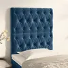 Image de vidaXL Têtes de lit 2 pcs Bleu foncé 80x7x78/88 cm Velours