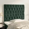 Image de vidaXL Têtes de lit 2 pcs Vert foncé 90x7x78/88 cm Velours
