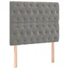 Image de vidaXL TÃªtes de lit 2 pcs Gris clair 100x7x78/88 cm Velours