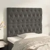 Image de vidaXL Têtes de lit 2 pcs Gris foncé 100x7x78/88 cm Velours