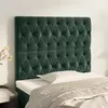 Image de vidaXL Têtes de lit 2 pcs Vert foncé 100x7x78/88 cm Velours