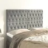 Image de vidaXL Têtes de lit 4 pcs Gris clair 72x7x78/88 cm Velours