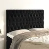 Image de vidaXL Têtes de lit 4 pcs Noir 72x7x78/88 cm Velours