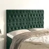 Image de vidaXL Têtes de lit 4 pcs Vert foncé 72x7x78/88 cm Velours