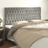 Image de vidaXL Têtes de lit 4 pcs Gris clair 100x7x78/88 cm Velours