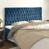 Image de vidaXL Têtes de lit 4 pcs Bleu foncé 100x7x78/88 cm Velours