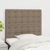 Image de vidaXL Têtes de lit 2 pcs Taupe 90x5x78/88 cm Tissu3116752