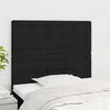 Image de vidaXL Têtes de lit 2 pcs Noir 100x5x78/88 cm Tissu