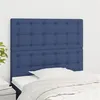 Image de vidaXL Têtes de lit 2 pcs Bleu 100x5x78/88 cm Tissu