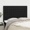 Image de vidaXL Têtes de lit 4 pcs Noir 72x5x78/88 cm Tissu