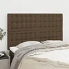Image de vidaXL Têtes de lit 4 pcs Marron foncé 72x5x78/88 cm Tissu3116767