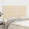 Image de vidaXL Têtes de lit 4 pcs Crème 72x5x78/88 cm Tissu