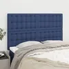 Image de vidaXL Têtes de lit 4 pcs Bleu 72x5x78/88 cm Tissu