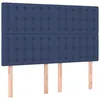 Image de vidaXL TÃªtes de lit 4 pcs Bleu 72x5x78/88 cm Tissu