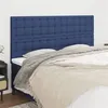 Image de vidaXL Têtes de lit 4 pcs Bleu 80x5x78/88 cm Tissu