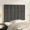 Image de vidaXL Têtes de lit 2 pcs Gris foncé 80x5x78/88 cm Velours