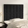 Image de vidaXL Têtes de lit 2 pcs Noir 80x5x78/88 cm Velours