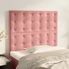 Image de vidaXL Têtes de lit 2 pcs Rose 80x5x78/88 cm Velours