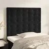 Image de vidaXL Têtes de lit 2 pcs Noir 100x5x78/88 cm Velours