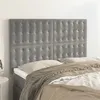 Image de vidaXL Têtes de lit 4 pcs Gris clair 72x5x78/88 cm Velours