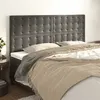 Image de vidaXL Têtes de lit 4 pcs Gris foncé 80x5x78/88 cm Velours