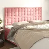 Image de vidaXL TÃªtes de lit 4 pcs Rose 80x5x78/88 cm Velours
