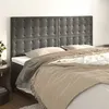 Image de vidaXL Têtes de lit 4 pcs Gris foncé 90x5x78/88 cm Velours