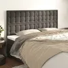 Image de vidaXL TÃªtes de lit 4 pcs Gris foncÃ© 90x5x78/88 cm Velours