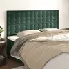 Image de vidaXL Têtes de lit 4 pcs Vert foncé 100x5x78/88 cm Velours