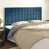Image de vidaXL Têtes de lit 4 pcs Bleu foncé 100x5x78/88 cm Velours