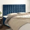 Image de vidaXL TÃªtes de lit 4 pcs Bleu foncÃ© 100x5x78/88 cm Velours