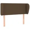 Image de vidaXL TÃªte de lit avec oreilles Marron FoncÃ© 83x23x78/88 cm Tissu
