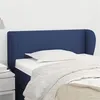 Image de vidaXL Tête de lit avec oreilles Bleu 83x23x78/88 cm Tissu