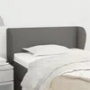 Image de vidaXL Tête de lit avec oreilles Gris foncé 103x23x78/88 cm Tissu