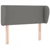 Image de vidaXL TÃªte de lit avec oreilles Gris foncÃ© 103x23x78/88 cm Tissu