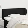 Image de vidaXL Tête de lit avec oreilles Noir 103x23x78/88 cm Tissu3116856