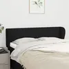 Image de vidaXL Tête de lit avec oreilles Noir 147x23x78/88 cm Tissu