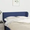 Image de vidaXL Tête de lit avec oreilles Bleu 147x23x78/88 cm Tissu