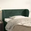 Image de vidaXL Tête de lit avec oreilles Vert foncé 83x23x78/88 cm Velours