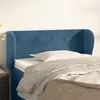 Image de vidaXL Tête de lit avec oreilles Bleu foncé 93x23x78/88 cm Velours
