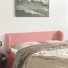 Image de vidaXL Tête de lit avec oreilles Rose 147x23x78/88 cm Velours