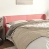Image de vidaXL Tête de lit avec oreilles Rose 183x23x78/88 cm Velours