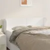 Image de vidaXL Tête de lit avec oreilles Blanc 147x23x78/88 cm Similicuir
