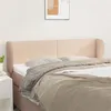 Image de vidaXL Tête de lit avec oreilles Cappuccino 147x23x78/88 cm Similicuir