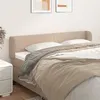 Image de vidaXL Tête de lit avec oreilles Cappuccino 183x23x78/88 cm Similicuir