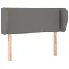 Image de vidaXL TÃªte de lit avec oreilles Gris foncÃ© 103x23x78/88 cm Tissu