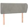 Image de vidaXL TÃªte de lit avec oreilles Gris clair 103x23x78/88 cm Velours