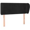 Image de vidaXL TÃªte de lit avec oreilles Noir 103x23x78/88 cm Velours