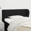 Image de vidaXL Tête de lit avec oreilles Noir 103x23x78/88 cm Tissu3117136